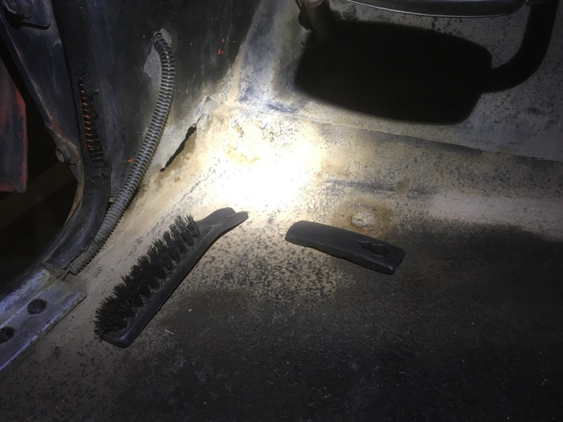 Here lies my Harbor Freight brush, which didn’t have what it takes.
